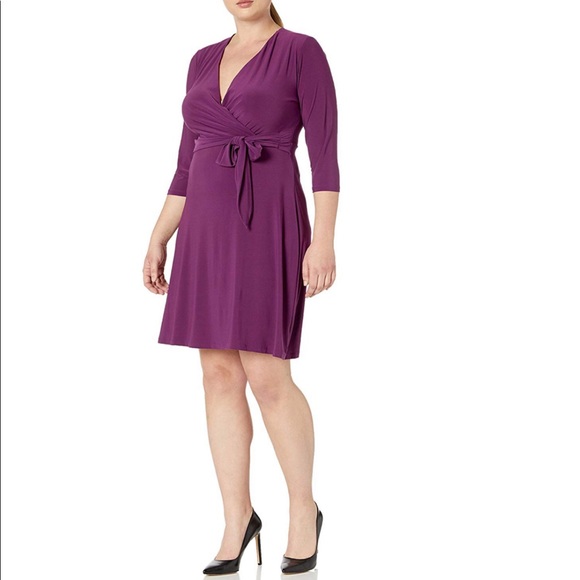 NY Collection Wrap Dress - Picture 1 of 4